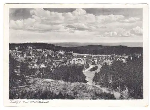 AK, Oberhof Thür. Wald, Gesamtansicht, um 1950