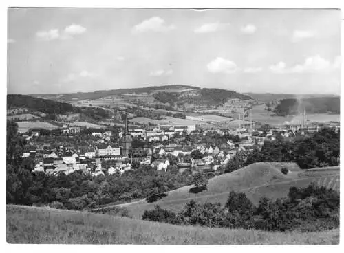 Ansichtskarte, Kahla Kr. Jena, Gesamtansicht, 1968