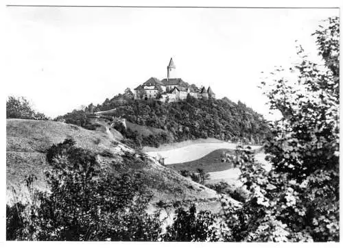 Ansichtskarte, Kahla Kr. Jena, Blick zur Leuchtenburg, 1971