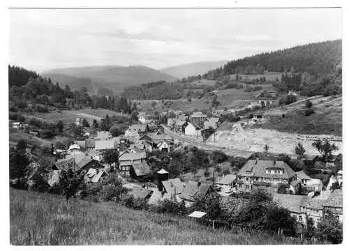 Ansichtskarte, Hirschbach, Kr. Suhl, Teilansicht, 1975