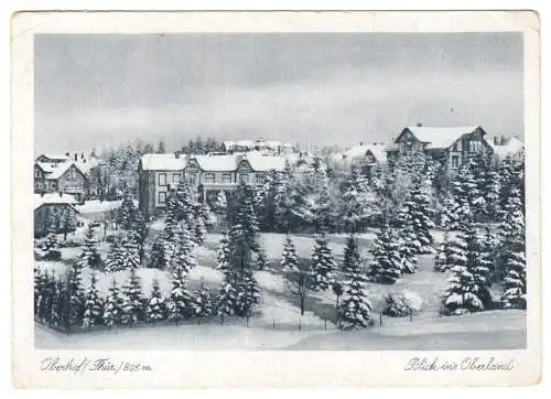 Ansichtskarte, Oberhof Thür., Blick ins Oberland, 1949