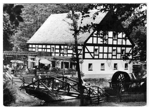 AK, Schlaubetal Kr. Eisenhüttenstadt, HO-Gaststätte "Bremsdorfer Mühle", 1970