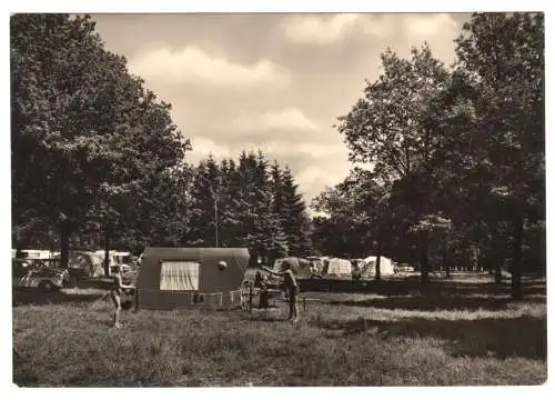 Ansichtskarte, Grossbreitenbach Thür., Zeltplatz, 1971