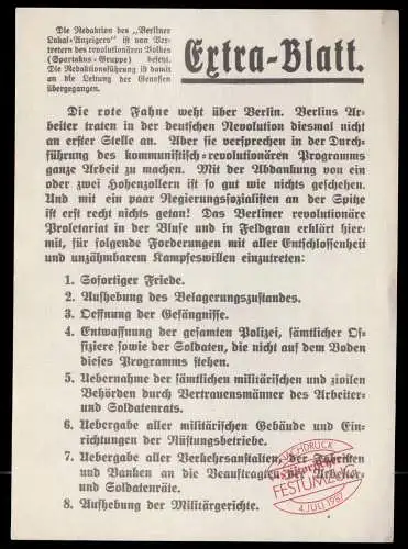 zwei Faksimile-Flugblätter zur Berliner Geschichte, Festumzug 750 Jahre Berlin