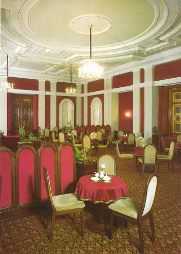 AK, Schwerin, Schloß, Schloßcafé, Gastraum, 1987