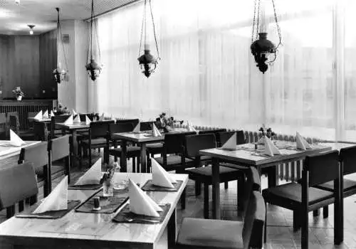 AK, Suhl Thür. Wald, Gaststättenkomplex "Kaluga", Restaurant Freundschaft, 1978