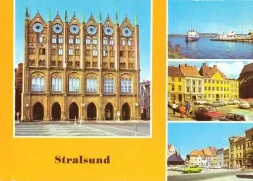 Ansichtskarte, Stralsund, vier Abb., 1981