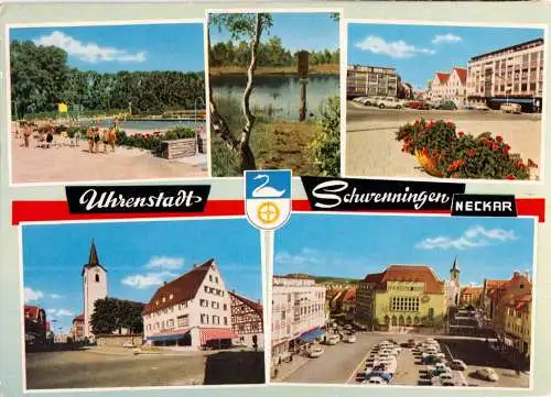 Ansichtskarte, Schwenningen am Neckar, fünf Abb., gestaltet, 1971