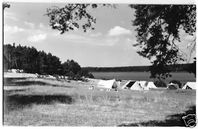 AK, Strasen Kr. Neustrelitz, Zeltlager a Gr. Pälitz-See