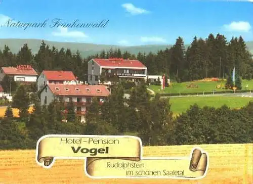 Ansichtskarte, Rudolphstein, Gasthof "Vogel", ca. 1988