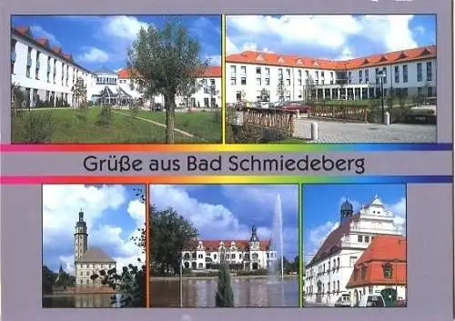 Ansichtskarte, Bad Schmiedeberg, 5 Abb., u.a. Alte Wache, 2000