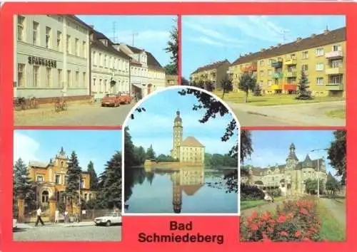 Ansichtskarte, Bad Schmiedeberg, 5 Abb., u.a. Renhahnweg, 1985