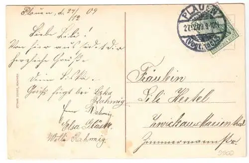 AK, Plauen Vogtl., Touristen-Vereinshaus auf dem Tenneraberg, 1909
