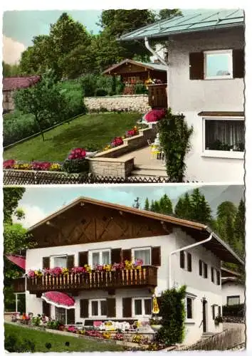 AK, Grainau, Zugspitzdorf, Haus Gansler, Höhenrainweg 1, um 1965