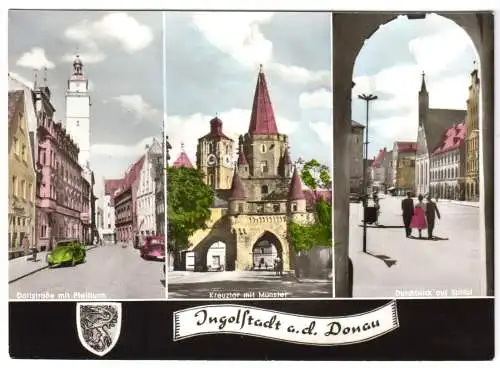 AK, Ingolstadt a.d. Donau, drei Abb., um 1970