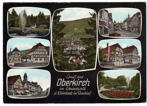 AK, Oberkirch im Schwarzwald, sieben Abb., gestaltet, 1966
