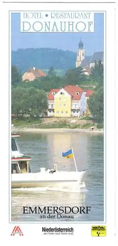 tour. Prospekt, Emmersdorf a.d. Donau, NÖ, Hotel "Donauhof", um 2000