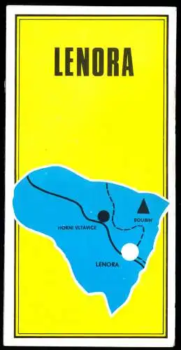 tour. Prospekt, Lenora, Böhmerwald, Tschechien, um 1985