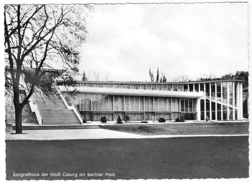 AK, Coburg, Kongreßhaus der Stadt Coburg am Berliner Platz, um 1964
