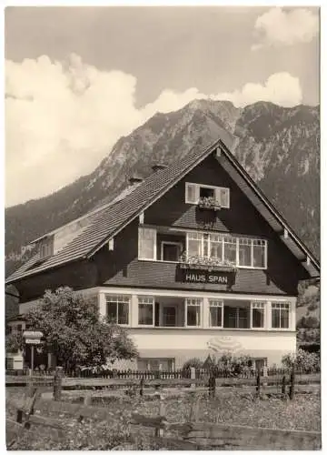 AK, Oberstdorf Allgäu, Haus Spahn, Gelbe Buind 8, 1960
