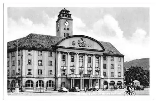 AK, Sonneberg Thür., Neues Rathaus, 1957