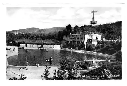 AK, Gernrode Harz, Otto-Bad, 1955