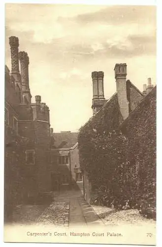 AK, London, Hampton Court Palace, Carpenter's Court, um 1911