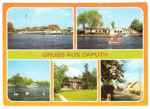 AK, Caputh Kr. Potsdam, fünf Abb., 1986