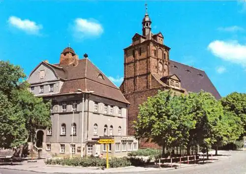 AK, Dommitzsch Kr. Torgau, Platz der Deutsch-Sowjetischen Freundschaft, 1981