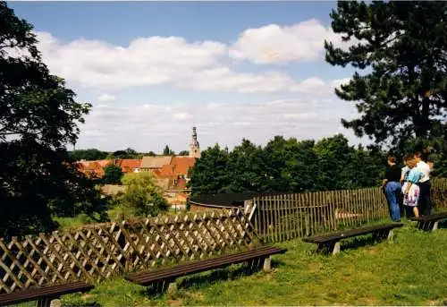 AK, Belzig, Teilansicht von der Burg Eisenhardt aus, Echtfoto-Karte, um 2003