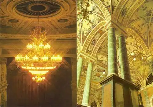 AK (10), Dresden, Semperoper, Details der Innenausstattung, 1988