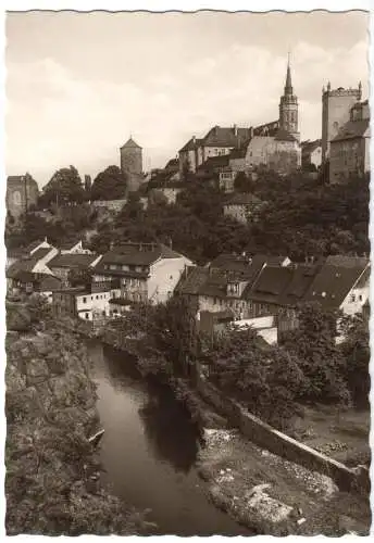 AK, Bautzen, Blick vom Spreeufer, 1967