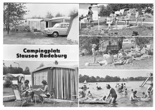 AK, Radeburg, Campingplatz Stausee Radeburg, fünf Abb., 1981