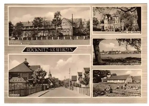 AK, Röcknitz Kr. Wurzen, fünf Abb., gestaltet, 1964