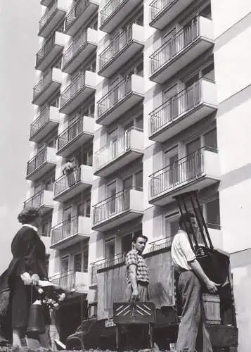 AK, Berlin Tiergarten, Interbau 1957, Einzug der ersten Mieter, Reprint 