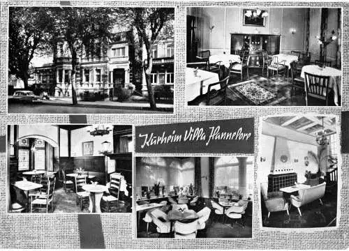AK, Bad Oeynhausen, Kurheim Villa Hannelore, fünf Abb., gestaltet, um 1965