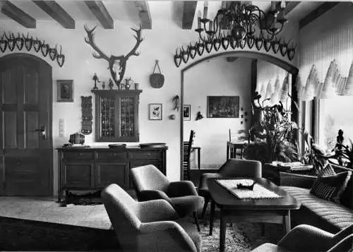 AK, Barig-Selbenhausen, Jagdhaus Barig, Clubraum, um 1961