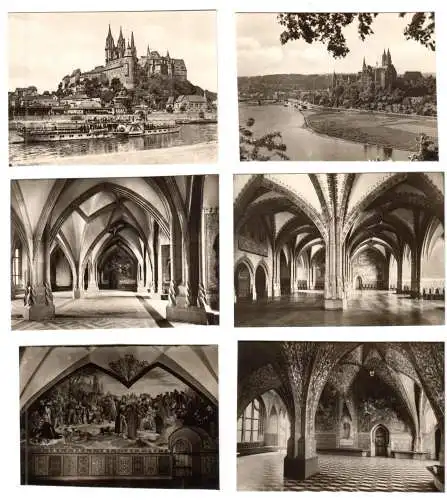Mäppchen mit 10 kleinen Fotos, Meißen, Albrechtsburg, 1969, Format: 9 x 6,5 cm