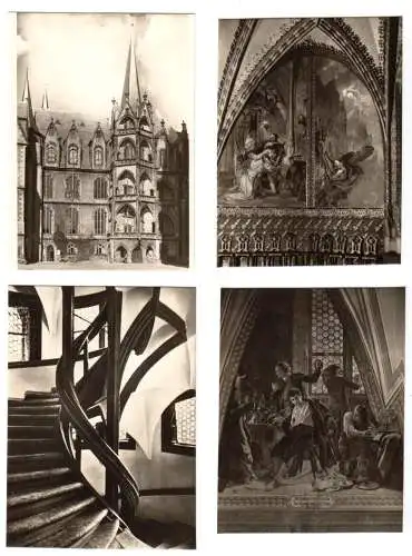 Mäppchen mit 10 kleinen Fotos, Meißen, Albrechtsburg, 1969, Format: 9 x 6,5 cm