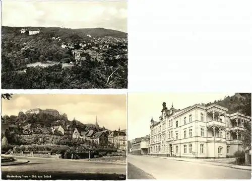 Lot von 7 AK, Blankenburg Harz, 1962-1989