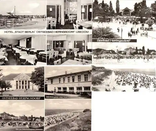 Lot von 7 AK, Seebad Heringsdorf auf Usedom, 1972 - 1985
