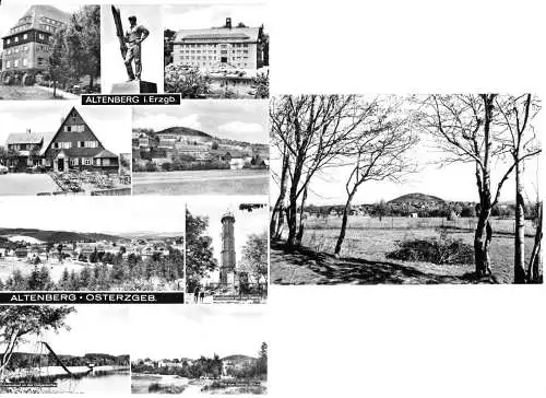 Lot von 3 AK, Altenberg Erzgeb., 1977-1979