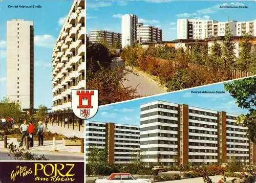 AK, Porz am Rhein, drei Abb., Neubauten, 1979