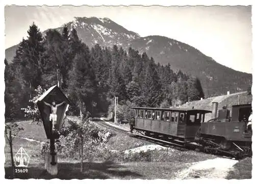 AK, Unterinntal, Achenseebahn beim Fischlkreuz, um 1965