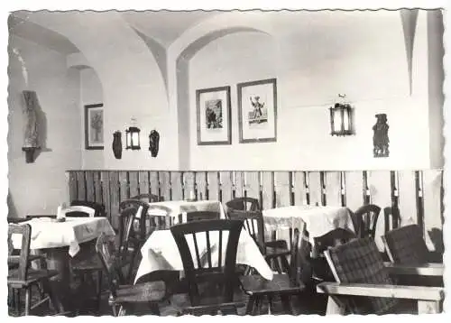 AK, Wien, Café alte Backstube, Langegasse 34, Gastraum, Version 2, um 1962