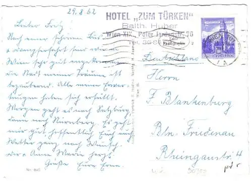 AK, Wien, fünf Nachtansichten, 1962