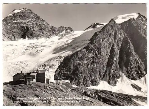 AK, Eggenstall, Braunschweigerhütte gegen Linker Fernerkogel, 1963
