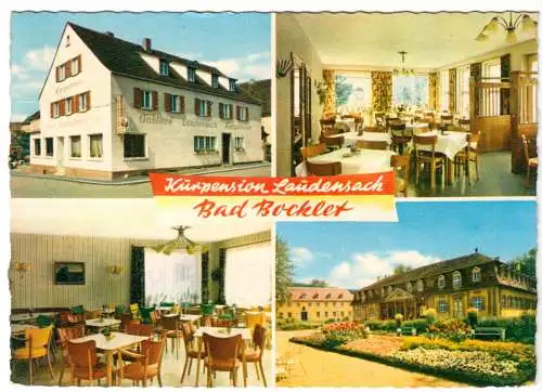 AK, Bad Bocklet, Kurpension Laudensack, vier Abb., um 1965