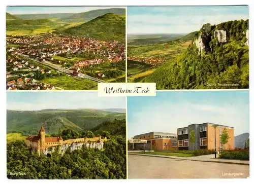 AK, Weilheim an der Teck, vier Abb., um 1970