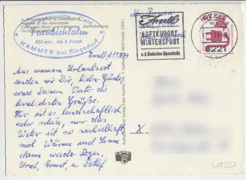 AK, Hammer bei Siegsdorf, Berggaststätte Farnbichlalm, um 1974